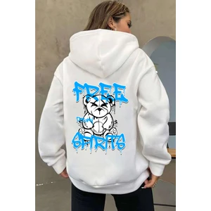 Uygun Tarz Free Grafiti Sırt Baskılı Sweatshirt