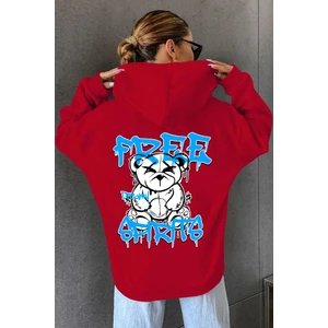 Uygun Tarz Free Grafiti Sırt Baskılı Sweatshirt