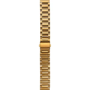 Garmin Venu 3s 18MM Kordon Metal Sıralı Kordon Krd 04 Gold
