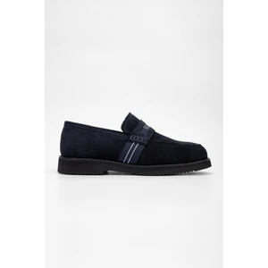 Erkek Lacivert Süet Deri Loafer Ayakkabı 01 22220 Erk Ayk Sk23/24