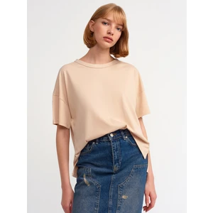 30123 Oversize Tshırt-Bej
