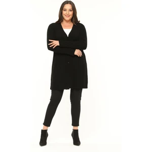 Triko Büyük Beden  Cardigan Uzun Kadın Anne Dökümlü Hırka
