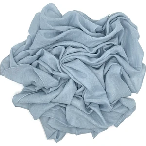 Naz İpek Pamuklu Bambu Kraş Eşarp Yazma 100X100CM Overloklu