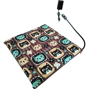 Isıtmalı Kedi Minderi Kedi Köpek Minderi Isıtıcılı Kedi Minderi Isıtıcı Pad 12VOLT 45X45CMX5CM