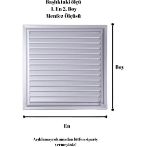 Alüpan Mat Krom Alüminyum Menfez Banyo Wc Havalandırma Panjur