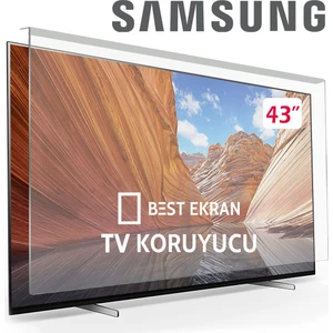 Best Ekran Samsung 43" Inç Tv Ekran Koruyucu OLED QLED Crystal 4K-8K Neo Smart Uhd Full HD uyumlu