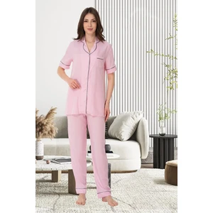 Lohusa  Pijama Takımı Pembe - 8069