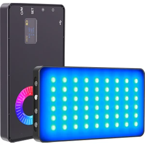 LED-M1SE  RGB 10w Led Video Dolgu Işığı 4000mAh Dahili Bataryalı Metal Kasa