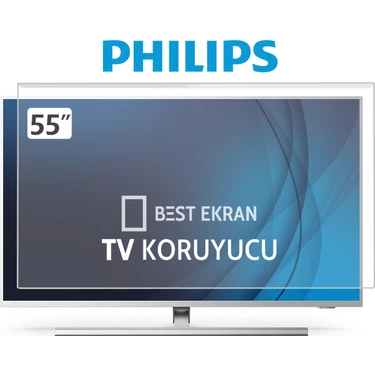 Best Ekran Philips 55" inç 139 cm Tv Ekran Koruyucu OLED QLED The one Ambilight Smart 4k-8k Led UHD