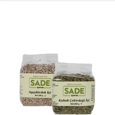 Sade Gurme Kabak ve Ayçekirdeği Içi 250 gr + 250