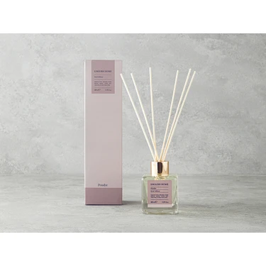 English Home Uzun Süre Kalıcı Çubuklu Oda Kokusu - Ferah Pudra ve Çiçek Notaları, 100 ml, Şık