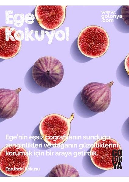 Ege İnciri Kokulu Kolonya - 250 ml Cam Şişe