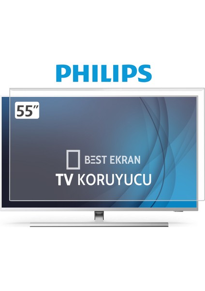 Philips 55" inç 139 cm Tv Ekran Koruyucu - The one Ambilight Smart 4k-8k Led UHD Android Ultra hd uyumlu