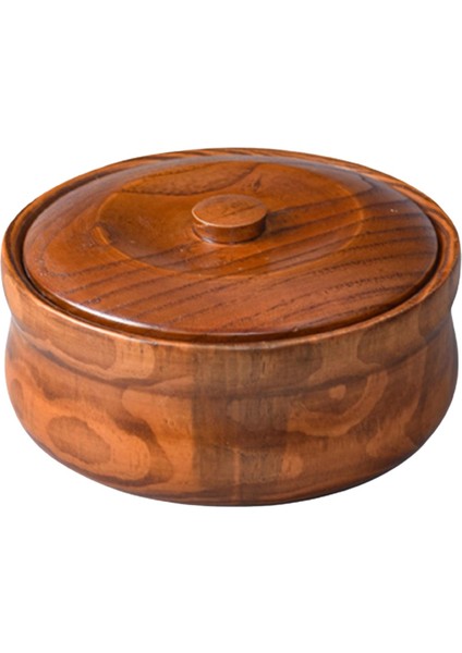 Ahşap Kase Ahşap Ramen Kase Yeniden Kullanılabilir Masif Ahşap Dayanıklı Salata Karıştırma Kabı 18CMX7.5CM (Yurt Dışından)