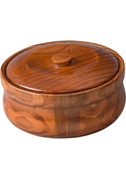 Ahşap Kase Ahşap Ramen Kase Yeniden Kullanılabilir Masif Ahşap Dayanıklı Salata Karıştırma Kabı 18CMX7.5CM (Yurt Dışından)