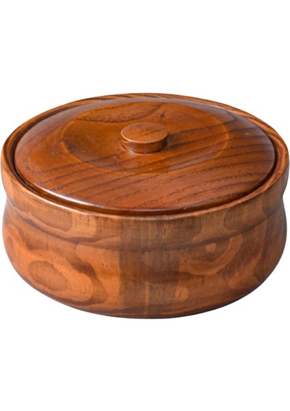 Ahşap Kase Ahşap Ramen Kase Yeniden Kullanılabilir Masif Ahşap Dayanıklı Salata Karıştırma Kabı 18CMX7.5CM (Yurt Dışından)