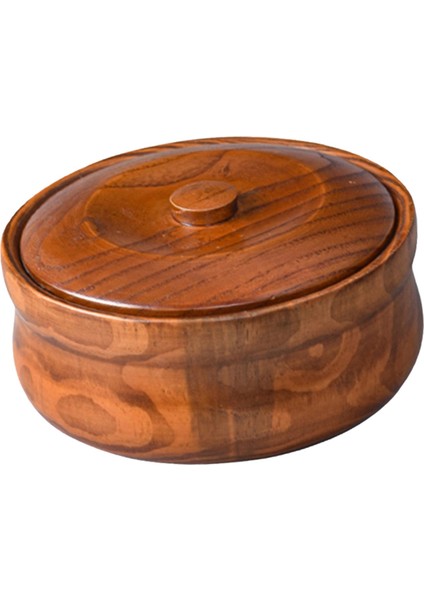 Ahşap Kase Ahşap Ramen Kase Yeniden Kullanılabilir Masif Ahşap Dayanıklı Salata Karıştırma Kabı 18CMX7.5CM (Yurt Dışından)