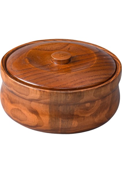 Ahşap Kase Ahşap Ramen Kase Yeniden Kullanılabilir Masif Ahşap Dayanıklı Salata Karıştırma Kabı 18CMX7.5CM (Yurt Dışından)