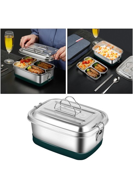 Için Çelik Bento Şkin Depolama 1200ML 2 Katmanlı (Yurt Dışından)