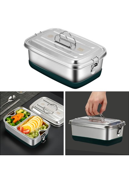 Bento Çocuk Mama Kabı Depolama Kamp Için Büyük Kapasiteli 2000ML 2 Tier 3 (Yurt Dışından)