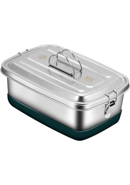 Çocuklar Için Yiyecek Kabı Bento Kutusu 304 Üst Sınıf Paslanmaz Çelik 2000ML (Yurt Dışından)