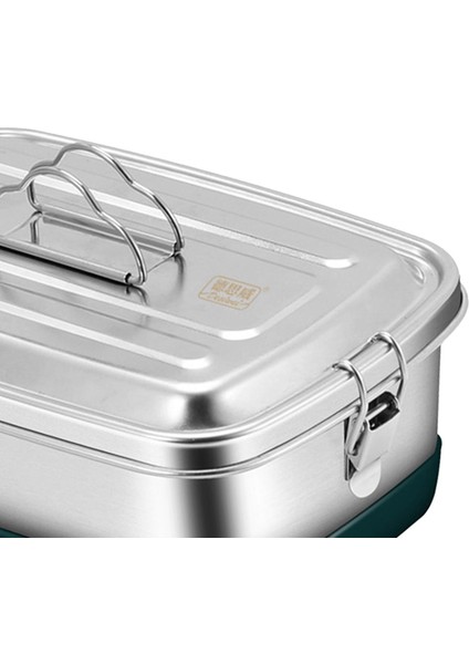 Çocuklar Için Yiyecek Kabı Bento Kutusu 304 Üst Sınıf Paslanmaz Çelik 2000ML (Yurt Dışından)