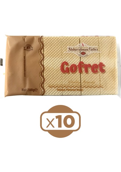 Gofret Vanilyalı 200 gr x 10 Adet