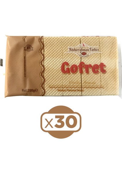 Gofret Vanilyalı 200 gr x 30 Adet