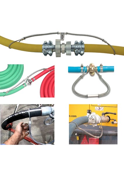 SPC80 Whip Check Safety Cables Hortum Tutucu 10 Adet