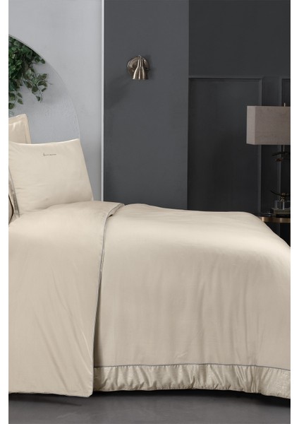 Voronej Krem Çift Kişilik Pamuk Saten 300 Tc Nevresim Takımı fırsatları