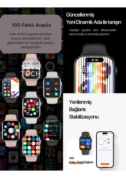 Watch 9 Mini 41 mm Tüm Telefonlara Uyumlu Akıllı Saat