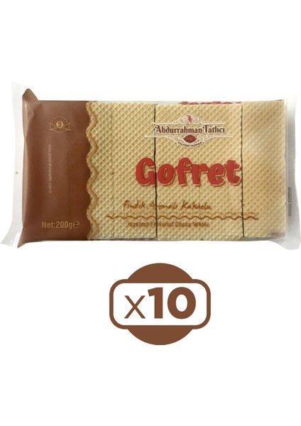 Gofret Kakaolu 200 gr x 10 Adet