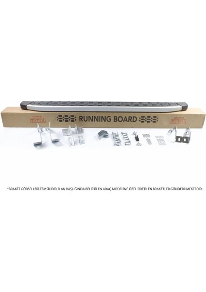 Omsa Opel Vivaro Uzun Şase Blackline Yan Basamak Alüminyum 2019 ve Sonrası modelleri