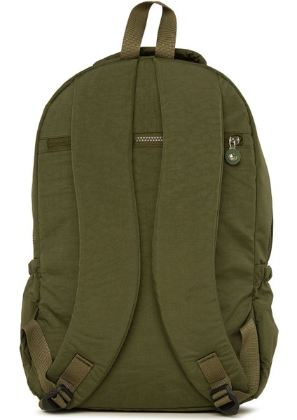 Haki Oval Cepli Dik Fermuarlı Büyük Paraşüt Sırt Çantası modelleri