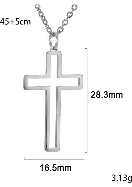 Klasik Haç Ince Tasarım Çarmıh Kadın Çelik Kolye modelleri