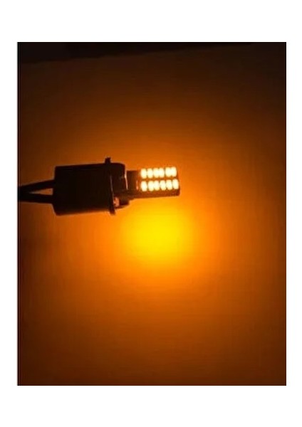 Plaka Parklar Için Canbus T10 Turuncu 12 LED Ampul Dipsiz (2 Adet)