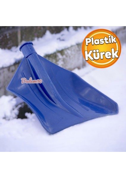 Plastik Faryap Kar Küreme Küreği 29X30 cm Kürek Ahır Gübre Hayvan Pisliği Temizleme Mavi Renk