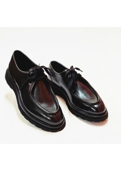 Hakiki Deri Eva Taban Kalın Bağcıklı Casual Erkek Ayakkabı fırsatları