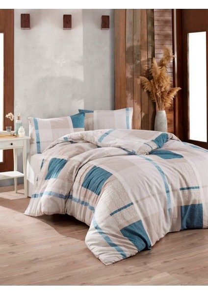 Ranforce Atlas Mavi Çift Kişilik Nevresim Takımı