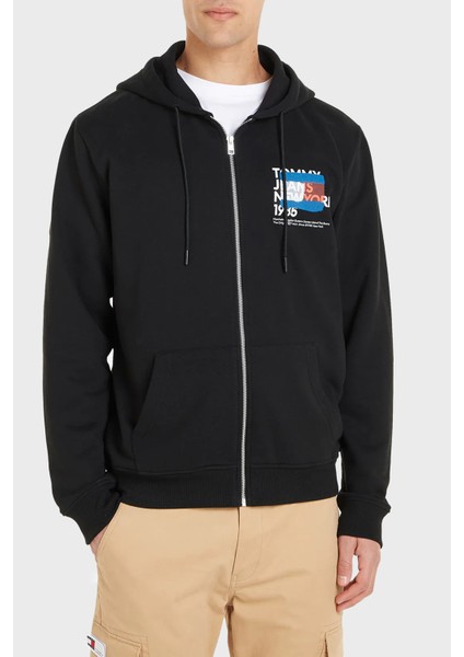 Pamuklu Regular Fit Kapüşonlu Sweat Erkek Sweat DM0DM18397 Bds