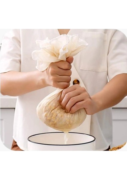 2'li Set Organik Çember Süzme Bezi Yıkanabilir Keten Bez Natural 40 cm & 60 cm fırsatları