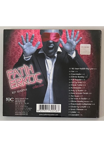 Fatih Erkoç Kör Randevu CD (Orjinal Dönem Baskı) fiyatları