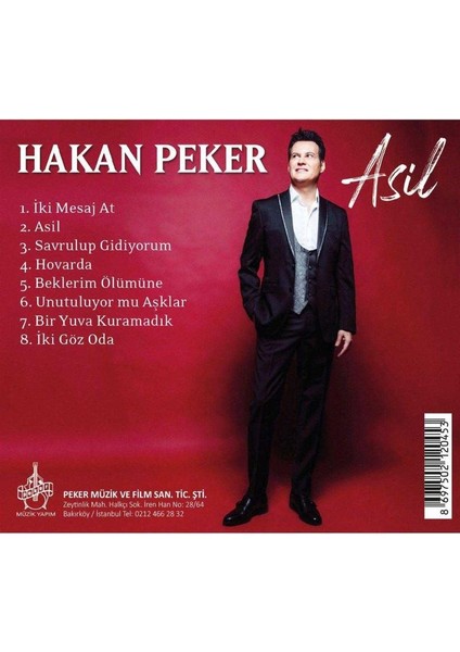 Hakan Peker Asil CD (Jelatininde Sıfır Cd)