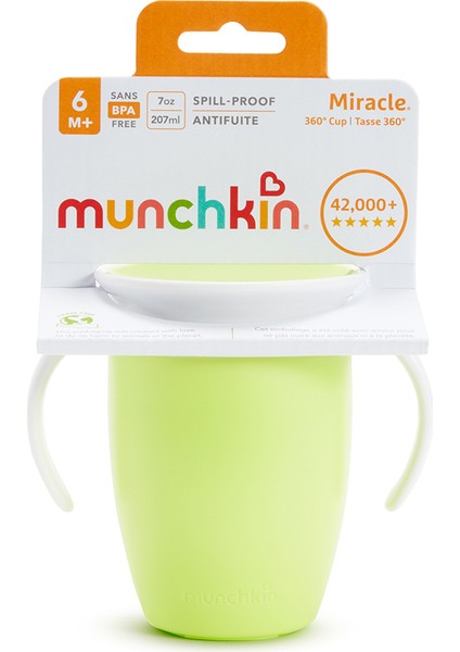 Mucize 360° Alıştırma Bardağı, 6AY+ 207ML, Yeşil