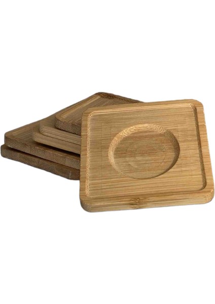 Bambu Kare Çay Altlığı 6 Lı Set modelleri