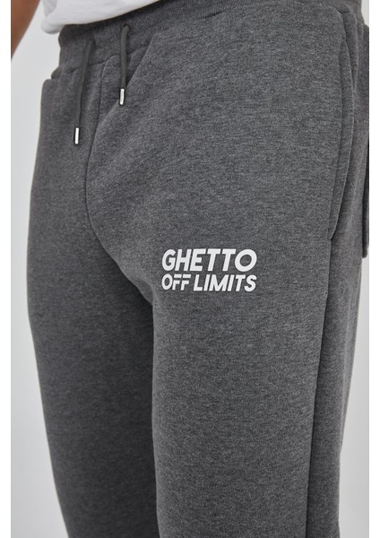 Basic Unisex Antrasit Melanj Eşofman Altı fırsatları