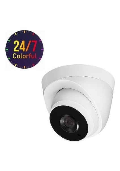 EZ-1105IPS 5mp 3.6mm 1WARM Ses Poe Ip Colorvu Dome