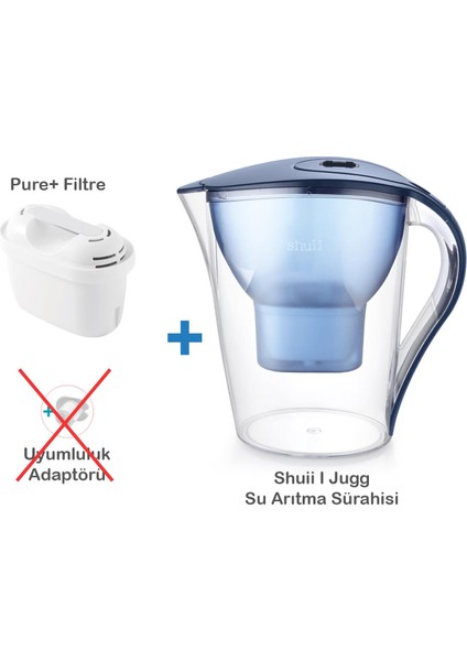 Pure+ I Su Arıtma Filtresi (8 Adet Filtre ) I Shuii Jugg ve Brita Maxtra+ ile Uyumlu