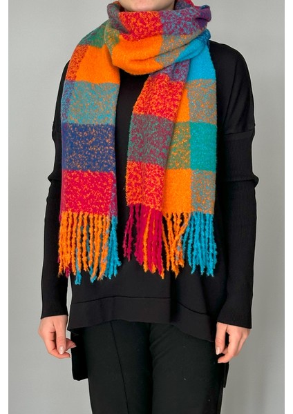 Püsküllü Buklet Atkı Şal 42X205 cm 1256 Pembe fiyatları