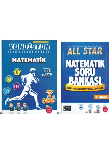 7. Sınıf All Star Matematik Soru Bankası - Kondisyon Matematik Denemesi 37 Hafta 2’li Set